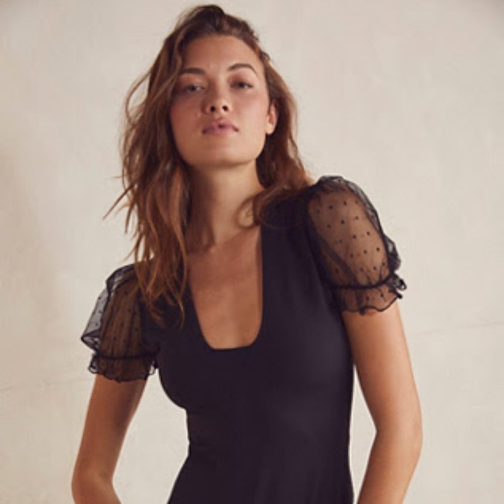 NWOT Free People | Bare and Square Bodysuit